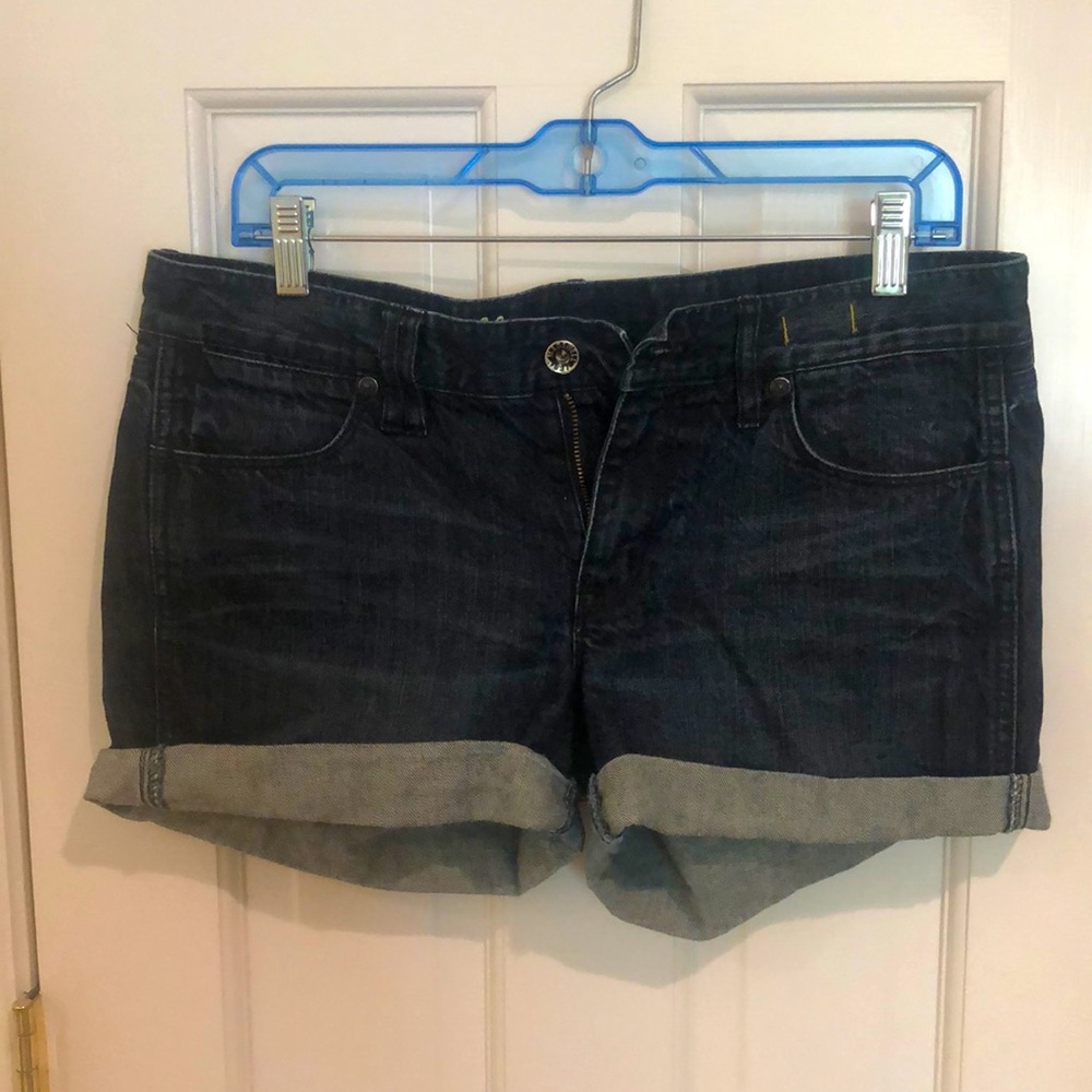 Madewell dark wash denim shorts